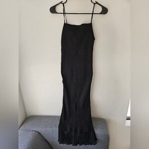 NWOT ZARA Combination Pleated Midi Dress (Size S)